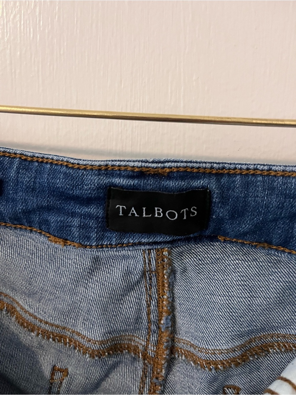 Talbots Medium Wash Straight Crop Blue Jeans Size 12 - Picture 3 of 11
